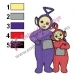 Teletubbies Tinky Winky with Po Embroidery Design